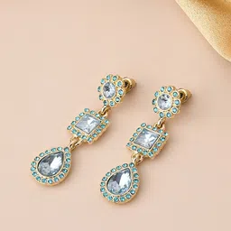 Kalakrith Milano Geometric Drop Earrings-image-34