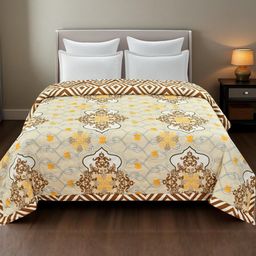 IVAZA Mustard AC Room Double Bed Microfibre Comforter-picture-6