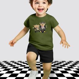 MITANSH Kids Printed T-shirt with Shorts-image-8