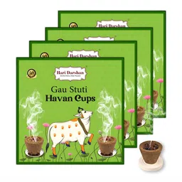 Hari darshan Pack Of 4 Gau Stuti Sambrani Cups - 36 Cups-picture-27