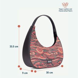 ZOUK Pithora Artistry Printed Half Moon Shoulder Bag image 3