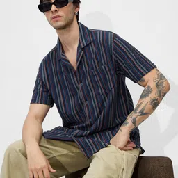 The Souled Store Men Opaque Striped Casual Shirt-image-22
