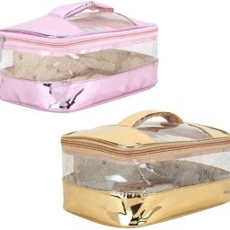 Women Gold, Pink Cosmetic Bag-image-96