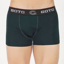 GOTO Mid-Rise Boxer-Style Briefs COTTON BLENDED LYCRA OUTER EA TRUNK GREN-image-24