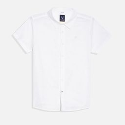 Allen Solly Junior Boys Spread Collar Textured Cotton Casual Shirt-image-33