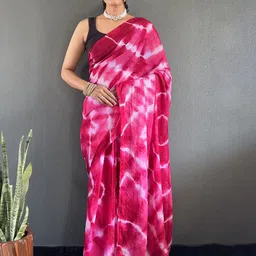 all about you Tie and Dye Sequinned Organza Saree-picture-4