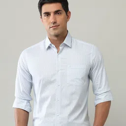 Arrow Men Slim Fit Spread Collar Floral Printed Cotton Formal Shirt-picture-34