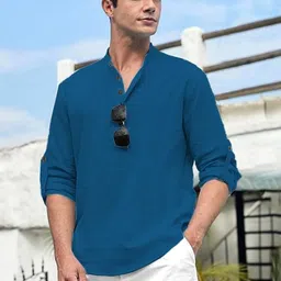 SQS Men Cotton Straight Kurtas-picture-26