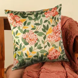 Abolee Homes Green & Red Floral Velvet Square Cushion Covers-image-6