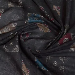 Mantrotsav Ajrak Block Saree image 4