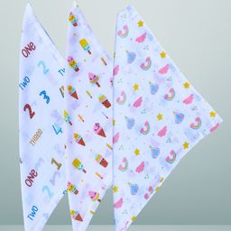 BAESD Pack Of 3 Printed Baby Wash Cloths-image-92