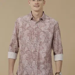 CAVALLO by Linen Club Men Contemporary Slim Fit Opaque Printed Casual Shirt-picture-26