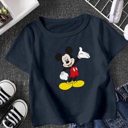 KIDS MICKY MOUSE COLOUR PRINT T SHIRT-image-80