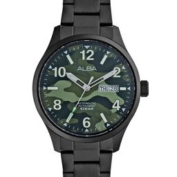 Alba Men Dial & Stainless Steel Bracelet Style Straps Analogue Automatic Motion Powered Watch AL4313X1-image-2