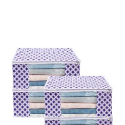 AMAK INC Blue Fabric Multi-Utility Wardrobe Organisers-picture-28