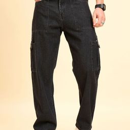 STUDIO NEXX Men Baggy Fit Mid-Rise Jeans-image-45