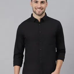 WHY SO FAB Men Semi Sheer Casual Shirt-image-81