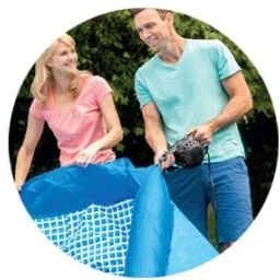 kindertales Circular (IND*55) Easy Set Pool Set with Filter Pump 12ft. X 30in. Inflatable Swimming Pool image 3