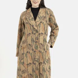 Owncraft Printed Double Breasted Wool Trench Coat-picture-17