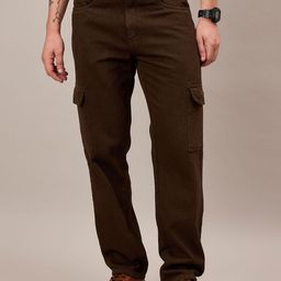Mast & Harbour Men Loose Relaxed Fit Mid-Rise Jeans-image-25