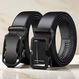 Provogue Men Pack Of 2 Textured Belt-image-41