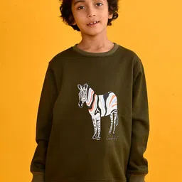 Anthrilo Boys Zebra Printed Sweatshirt-image-18