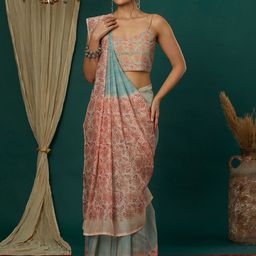 KALINI Floral Printed Saree-image-27