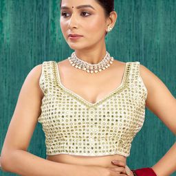 KALINI Women Embroidered Saree Blouse-picture-10
