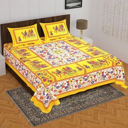 E Elma Unisex Yellow Bedsheets-image-85