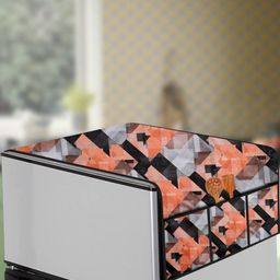 The Furnishing Tree Orange Plastic Refrigerator Cover-image-64
