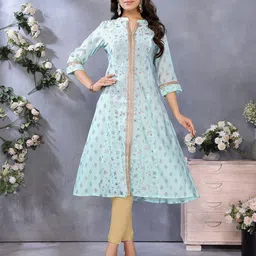 Rangita Women Floral Printed Casual A-Line Kurta-image-78