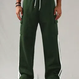 RAJOVATI Men Striped Mid-Rise Cargo Track Pant-picture-41