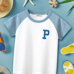 YK Boys Colourblocked V-Neck Pockets T-shirt-image-78