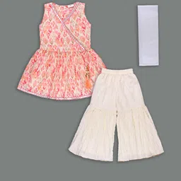 Wish Karo Girls Printed Top with Palazzos-image-40