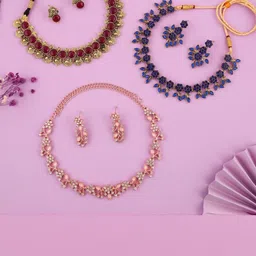 Anouk Gold-Plated Earring & Necklace Set-11