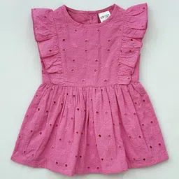 Creative Kids Flutter Sleeve Fit & Flare Dress-picture-52
