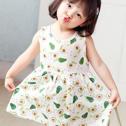 LULU & SKY Girl Print Round Neck Sleeveless Fit & Flare Dress-13