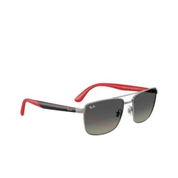 Ray-Ban Unisex Rectangle Sunglasses with UV Protected Lens-58