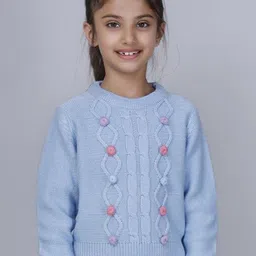 JoE Hazel Girls Cable Knit Pullover-image-76