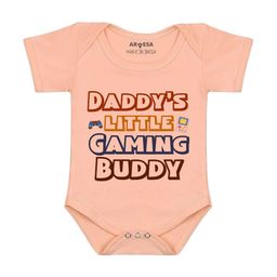 Arvesa Daddy Little Gaming Buddy Printed Bodusuit-image-2