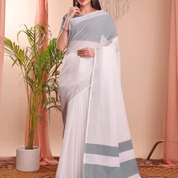 KALINI Women Saree With Contrast Blouse Piece-image-90