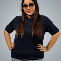 BlendCulture Women Polo Collar Pockets T-shirt-image-63