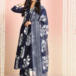 Anni Designer Women Floral Printed Regular Kurta with Palazzos & With Dupatta-image-87