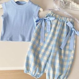 LULU & SKY Girls Striped Top With Joggers-image-32