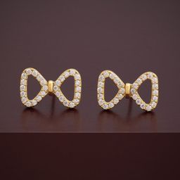Kushal's Fashion Jewellery 92.5Silver Gold-Plated Classic Studs Earrings-image-48