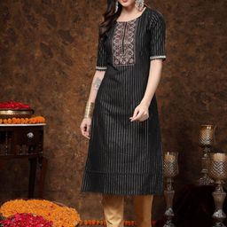 Stylum Women Lace Frills Bows and Ruffles Kurta-picture-16