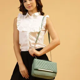 Springberry Structured Sling Bag with Quilted-17