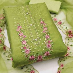 DIVASTRI Embroidered Viscose Rayon Unstitched Dress Material-image-82
