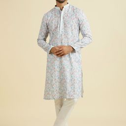 Manyavar Men Embroidered Regular Kurta with Pyjamas-image-84