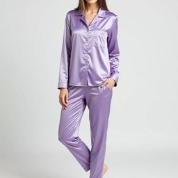 DEHMAN Shirt Collar Night Suit-image-83